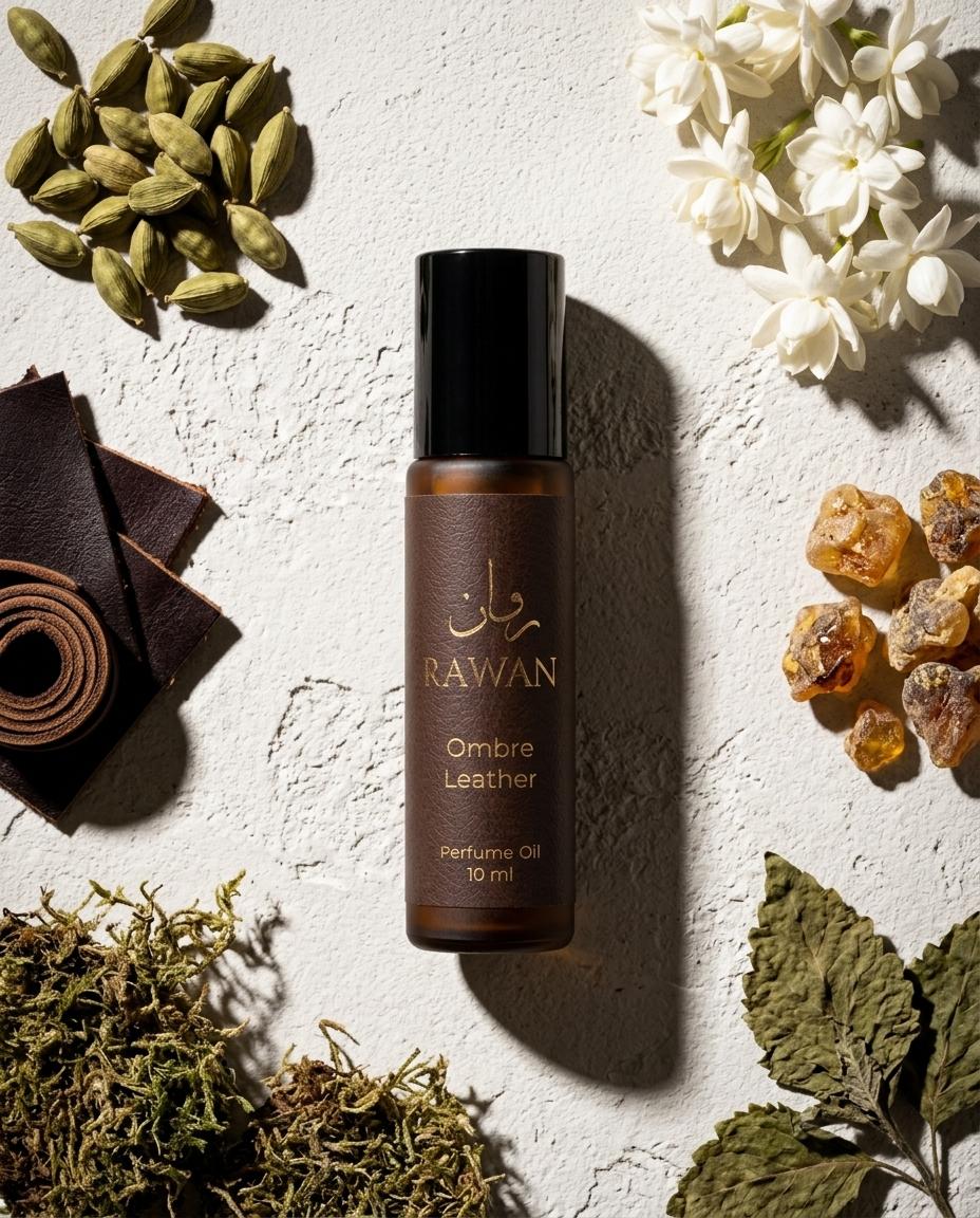 rawan ombre leather 10 ml perfume oil attar